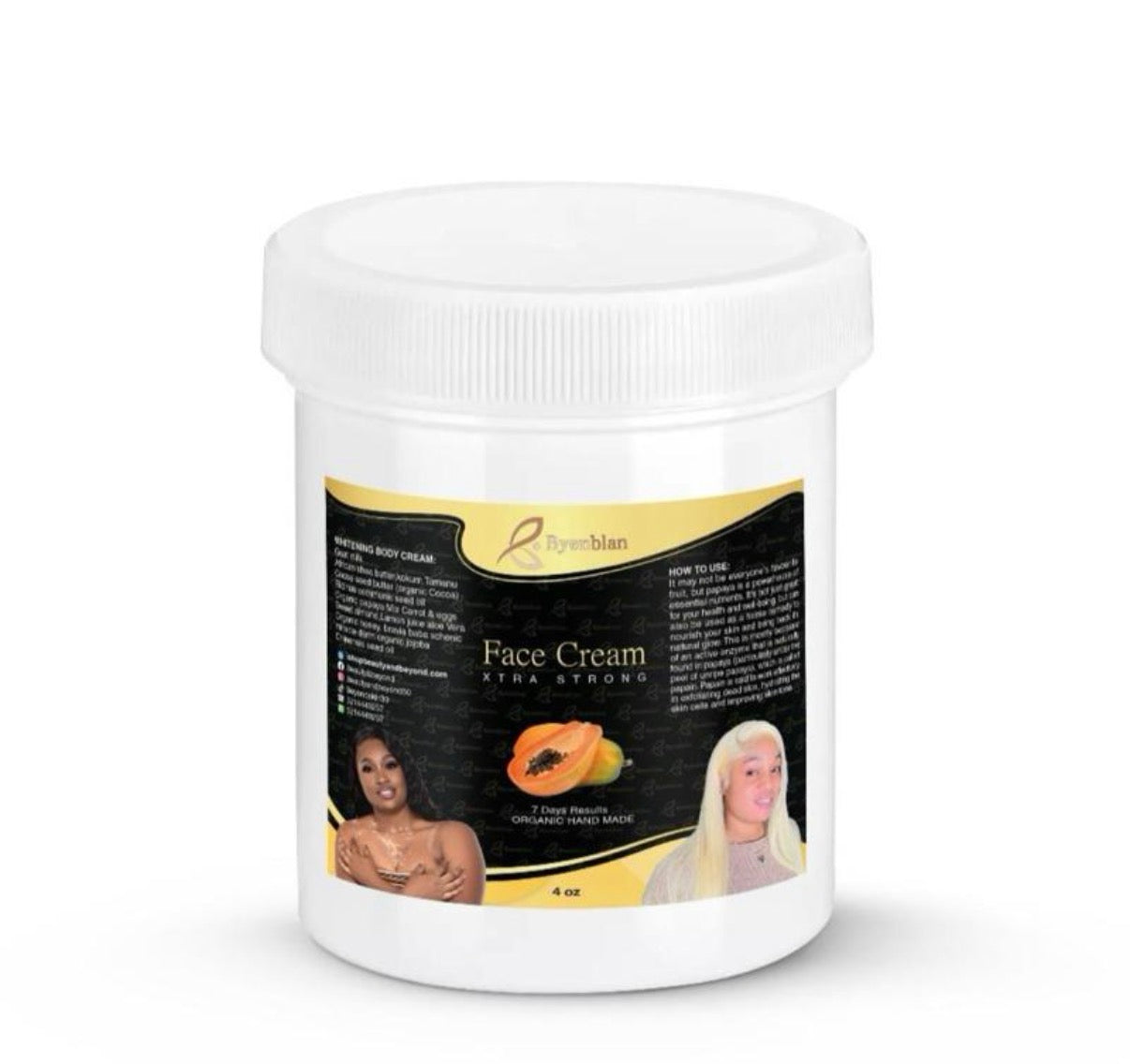 Crème visage à la papaye
