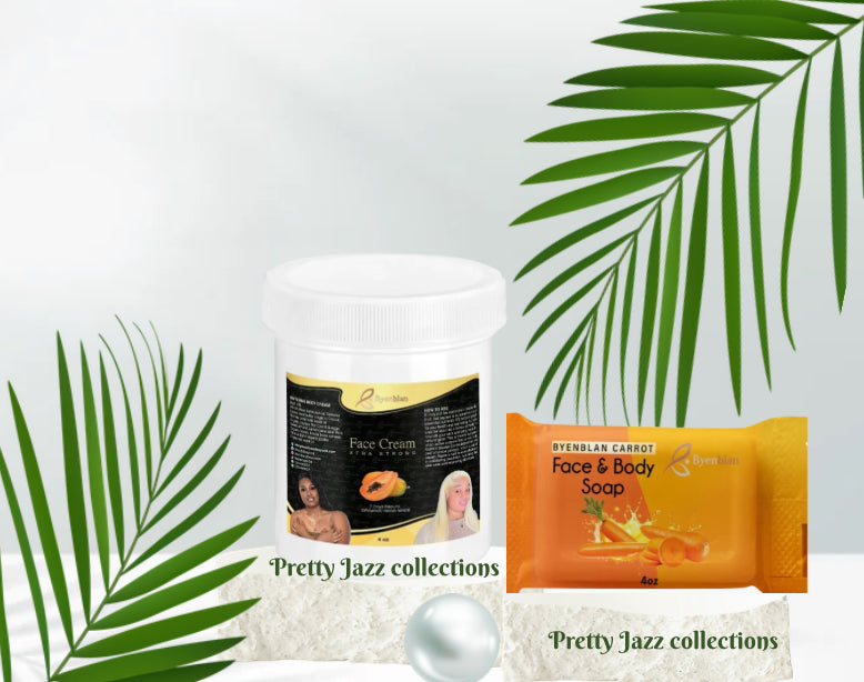 Coffret Byenblan Papaya : Crème et savon pour le visage anti-taches brunes