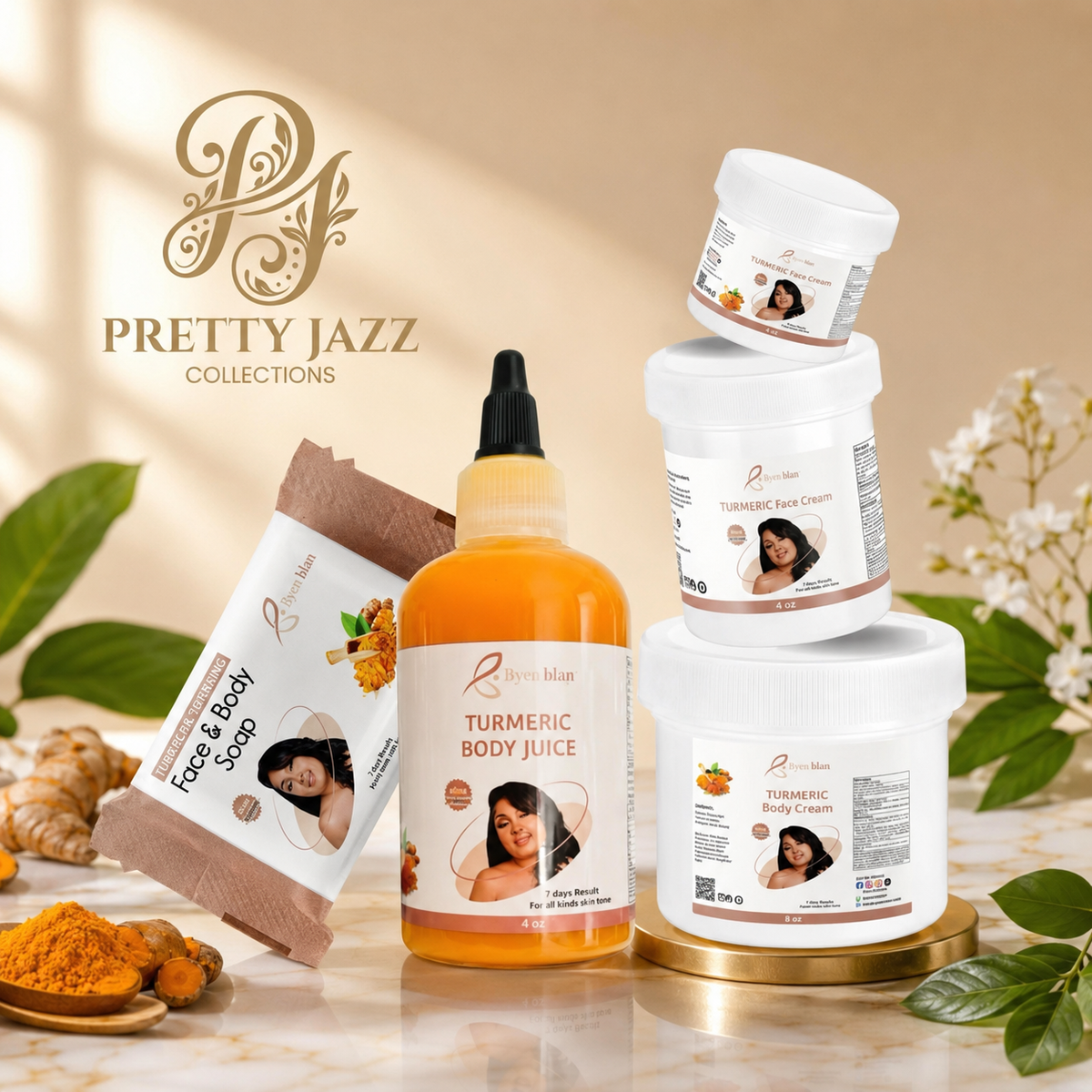 ByenBlan 5pcs Turmeric set