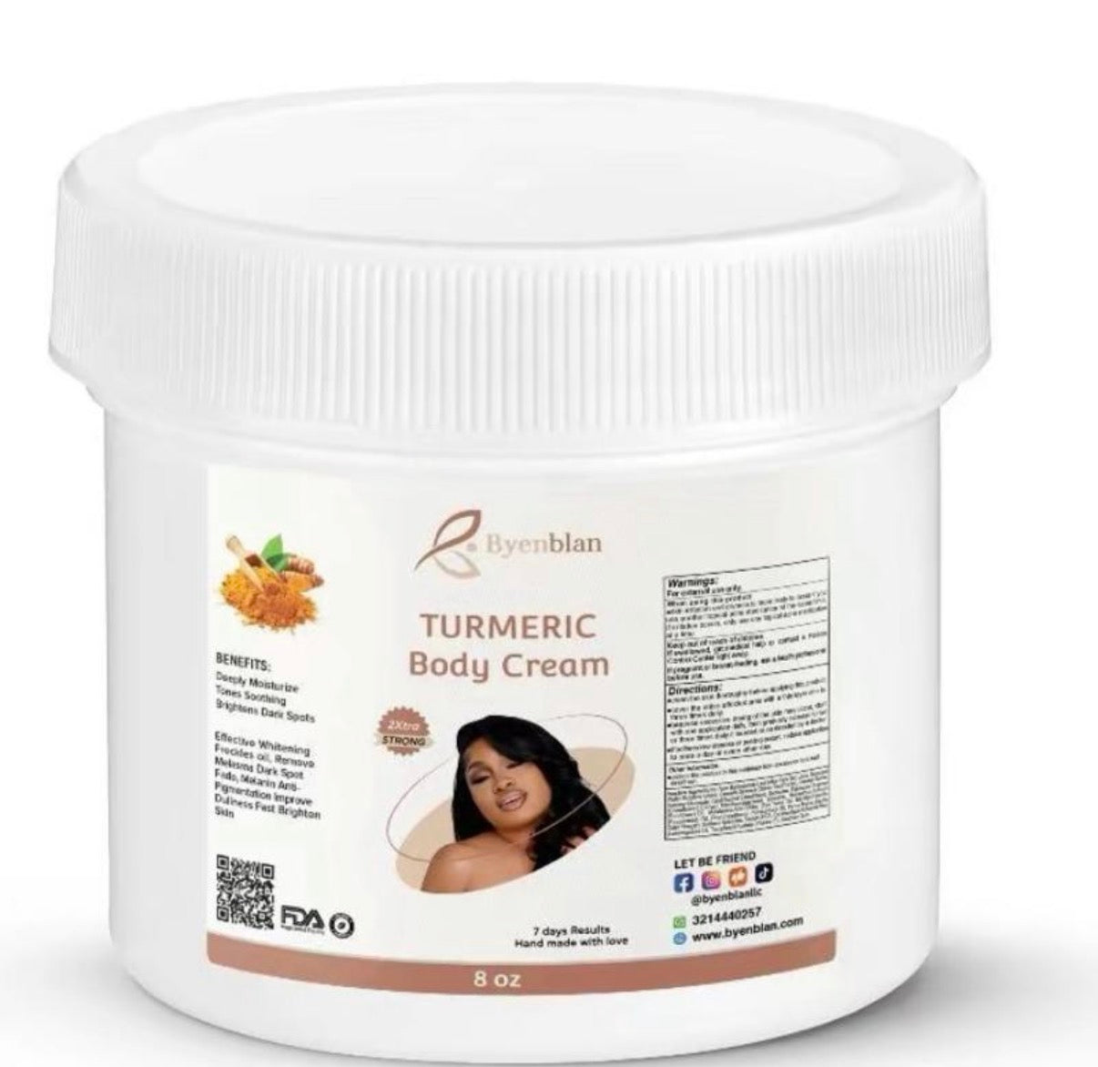 Crème corporelle Byen blan