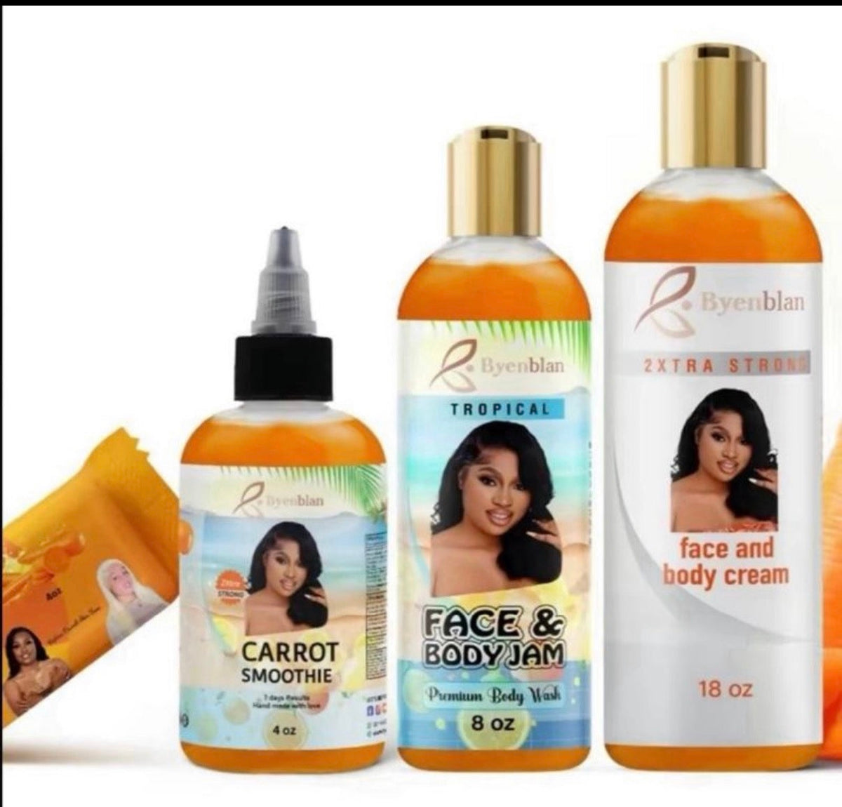 Byen Blan Carrot skin products