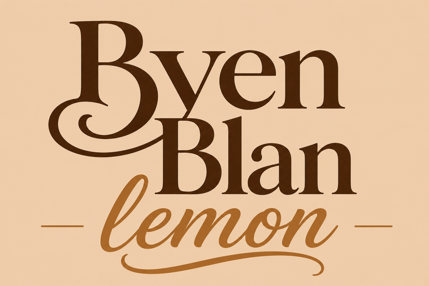 Byen blan lemon products