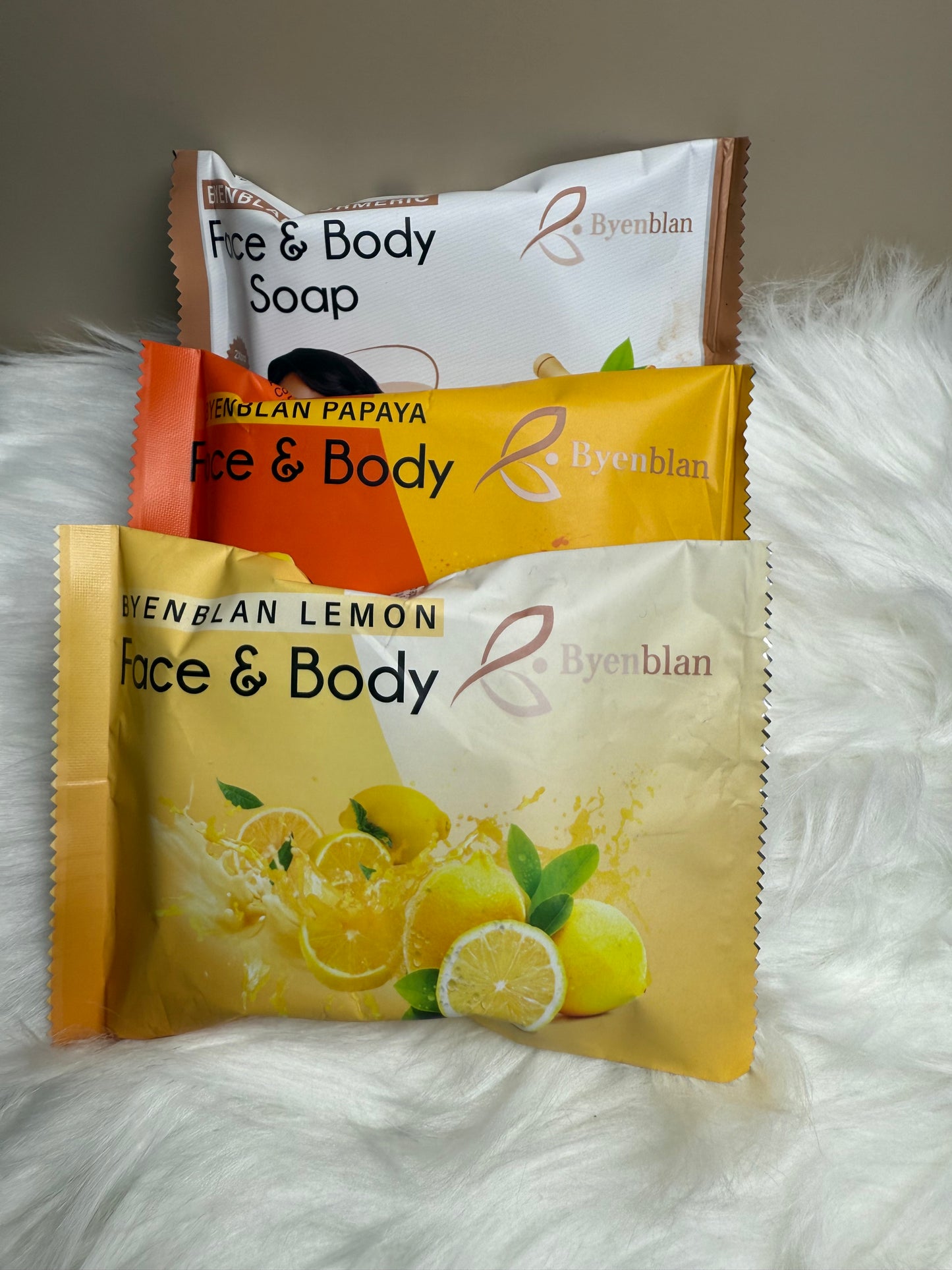 Savon 3 pièces "Byen blan"
