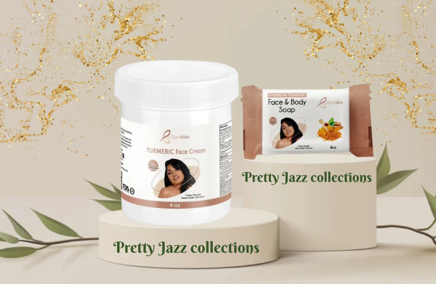 Ensemble dissolvant de taches brunes au curcuma et savon
