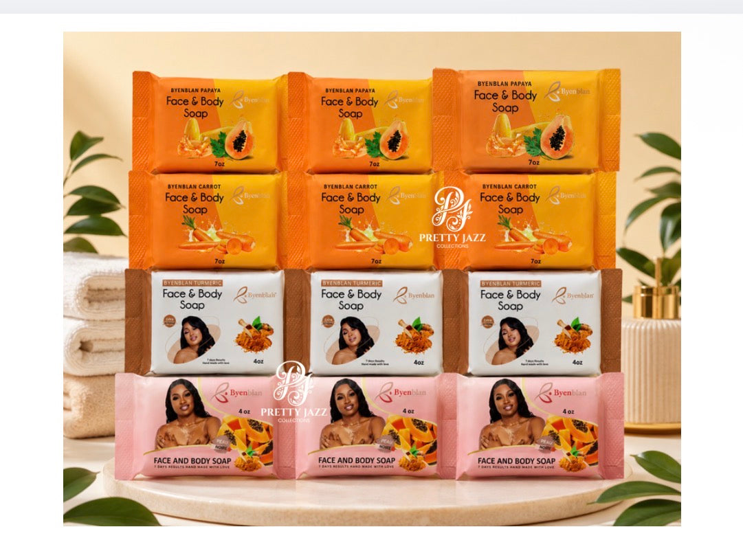 Byenblan 12-Piece mix 7oz heart shape soap