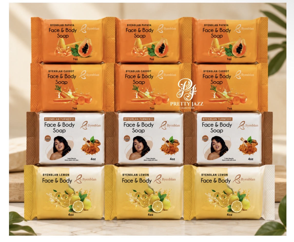 Byenblan 12-Piece mix 7oz heart shape soap