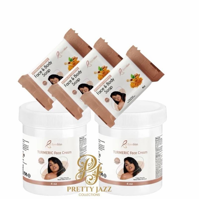Byen Blan 3x face and body Soap with 2 Face Cream